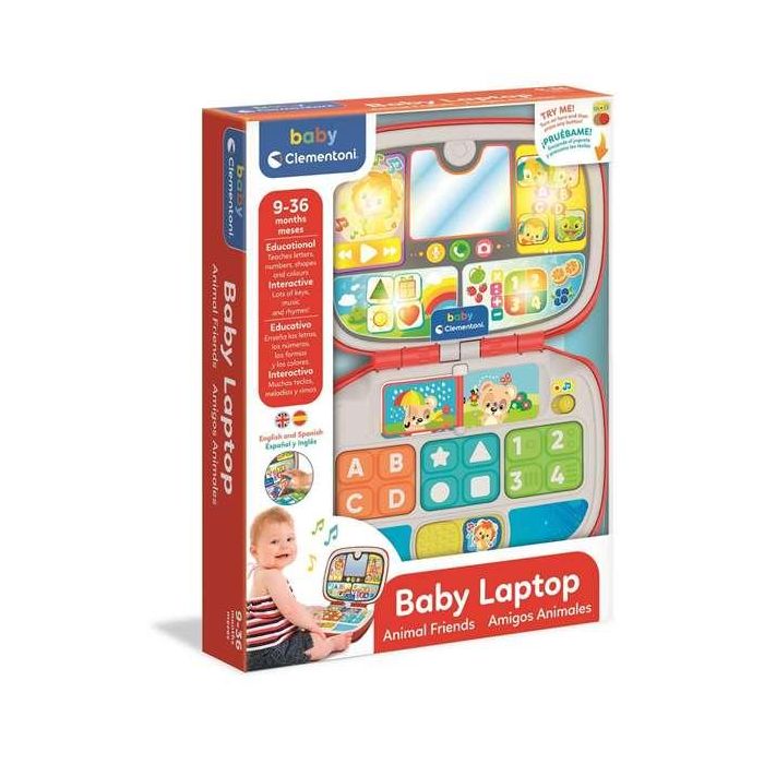 Ordenador baby laptop amigos animales con luces y sonidos 23x30x6 cm - modelos surtidos 7 Ordenador baby laptop amigos animales con luces y sonidos 23x30x6 cm - modelos surtidos 7