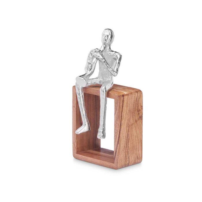 Figura de Saxofón en Metal Plata con Soporte de Madera Giftdecor 13x27x13 cm (6 Unidades) 1 Figura de Saxofón en Metal Plata con Soporte de Madera Giftdecor 13x27x13 cm (6 Unidades) 1
