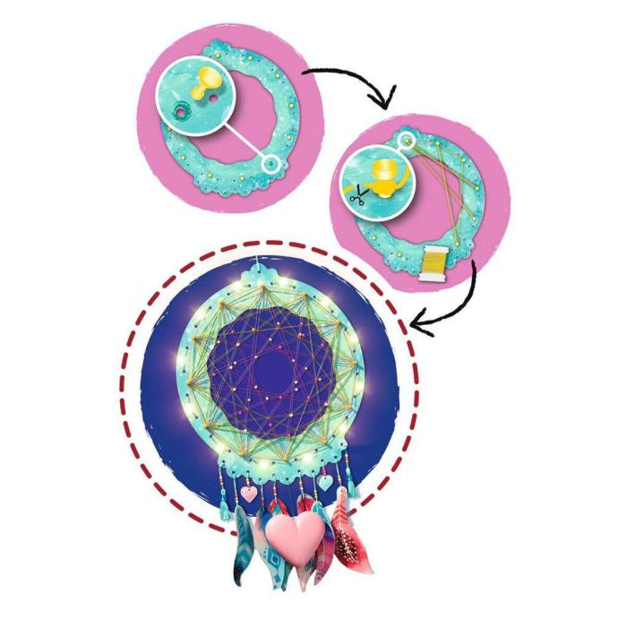 Ravensburger 4005556182350 - String Art Dreamcatchers - Kit de Arte para niños de 8 años+ 1 Ravensburger 4005556182350 - String Art Dreamcatchers - Kit de Arte para niños de 8 años+ 1