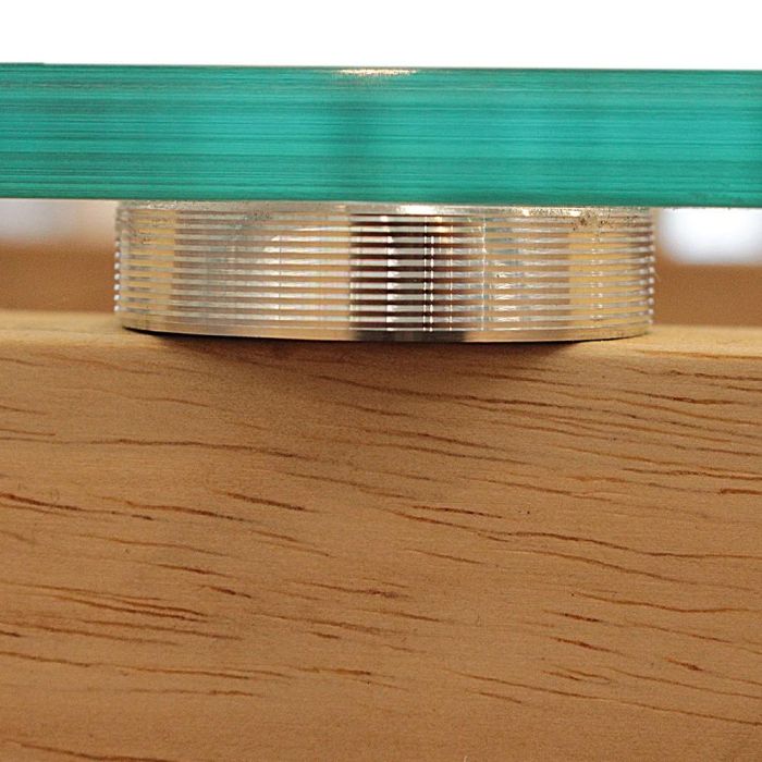 Home Deco Factory Consola Cristal y Madera Diseño Elegante para Hogar Medidas 100x32x87 cm 2