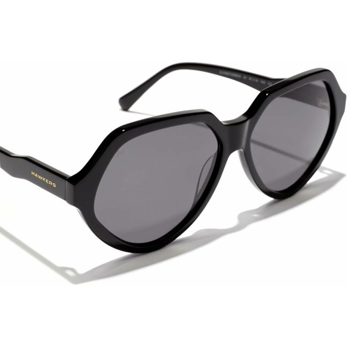 Hawkers RETRO ECO Paula Echevarría Gafas de Sol para Adultos Acetato ECO Negro Forma Redonda 3