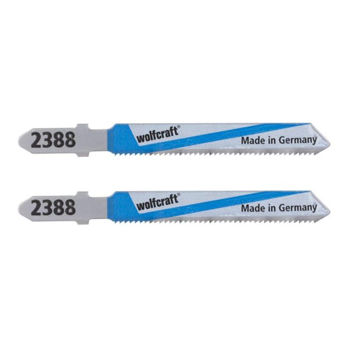 Wolfcraft Hoja de Sierra de Calar Bimetal 75mm Vástago T para Acero Inoxidable y Metal (2 uds) 0 Wolfcraft Hoja de Sierra de Calar Bimetal 75mm Vástago T para Acero Inoxidable y Metal (2 uds) 0
