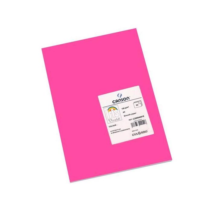 Iris Cartulina 297x420 mm 185 gr Rosa Fluor -50U- Iris Cartulina 297x420 mm 185 gr Rosa Fluor -50U-