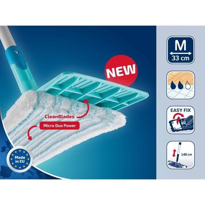 LEIFHEIT 55510 PowerClean M Juego de Fregona con Cubo y Escurridor Fácil de Usar Turquesa 1 LEIFHEIT 55510 PowerClean M Juego de Fregona con Cubo y Escurridor Fácil de Usar Turquesa 1