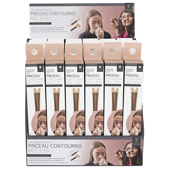 Pincel Contorno Nariz 2 En 1 Cosmetic Club 3 Pincel Contorno Nariz 2 En 1 Cosmetic Club 3