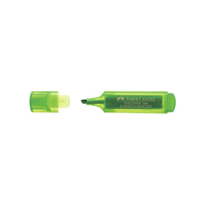 Marcador Fluor Faber-Castell Textliner 1546 Verde (Set de 10)