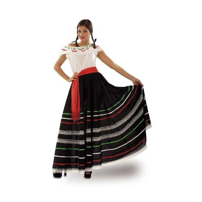 Disfraz mexicana vestido y fajín talla XXXL Disfraz mexicana vestido y fajín talla XXXL