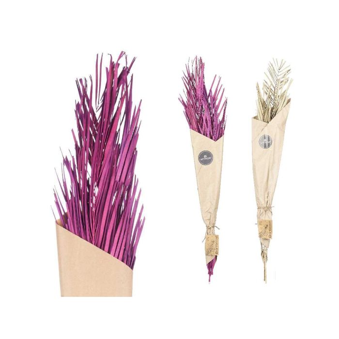 Ramillete Hojas Palmera Surtido Morado y Natural Giftdecor 26x100x4 cm (20 Unidades) 2