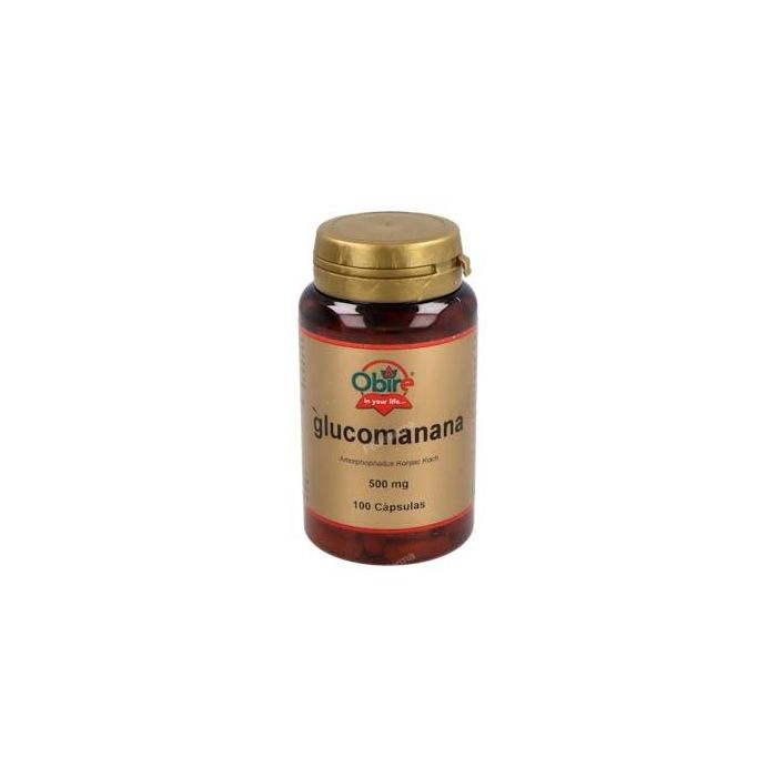 OBIRE Glucomanano 500 mg 100 Cápsulas, Suplemento a Base de Glucomanano para Tomar Antes de Cada Comida