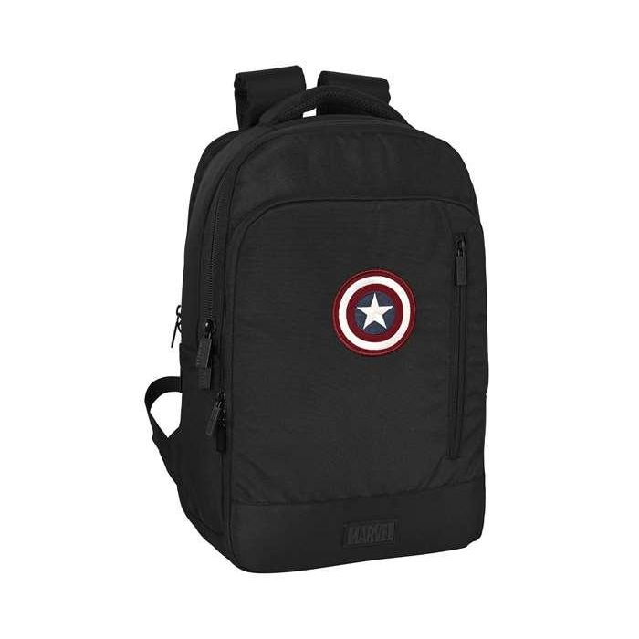 Mochila para Portátil y Tablet con Salida USB Capitán América Negro