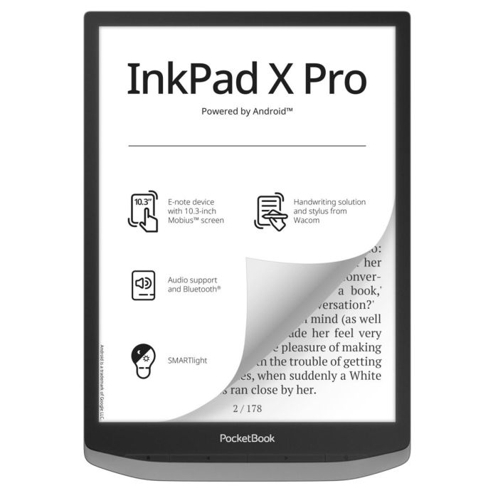 Pocketbook Inkpad X Pro Ereader Lector y Notas con Pantalla E Ink de 10.3 Pulgadas Android SMARTlight