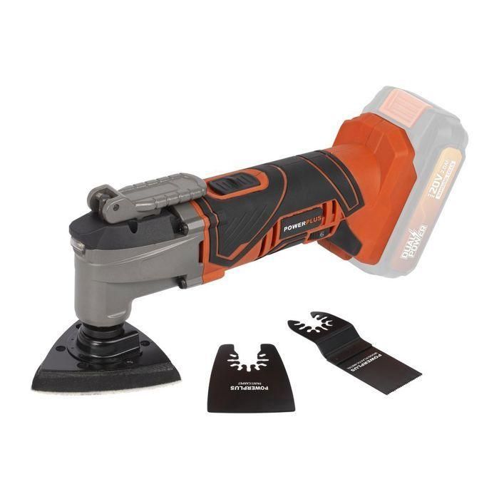 Herramienta multifunción inalámbrica de 20V + 5 Accesorios de doble potencia POWDP4060 - Entregado sin batería o cargador 2 Herramienta multifunción inalámbrica de 20V + 5 Accesorios de doble potencia POWDP4060 - Entregado sin batería o cargador 2