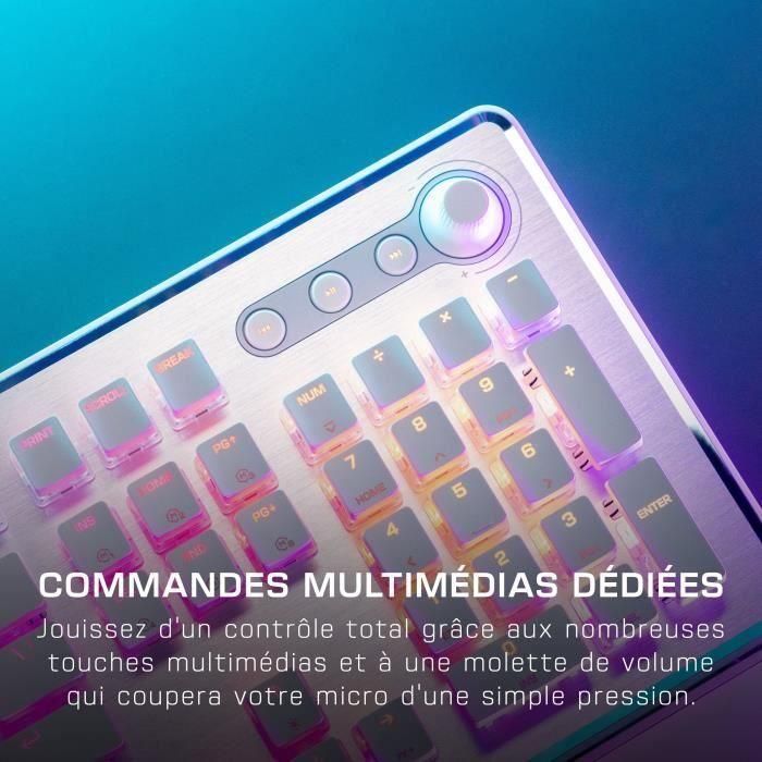 Teclado mecánico para juegos de PC - TURTLE BEACH - TBK-1002-12-FR - Vulcan II - Blanco 5