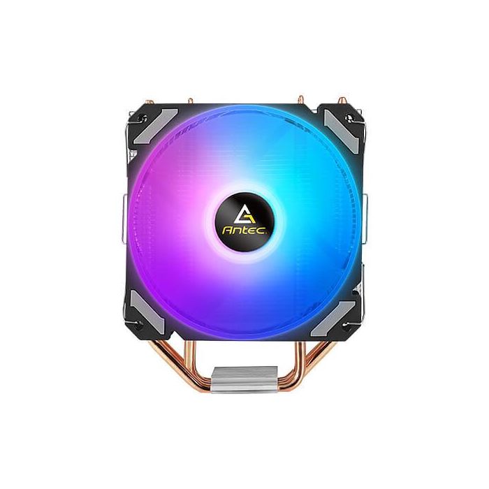 Antec A400i Refrigerador de aire para Conjunto de chips con Ventilador 12 cm, 800-1800 RPM, 72 CFM, Negro/Cobre/Plata 1 Antec A400i Refrigerador de aire para Conjunto de chips con Ventilador 12 cm, 800-1800 RPM, 72 CFM, Negro/Cobre/Plata 1