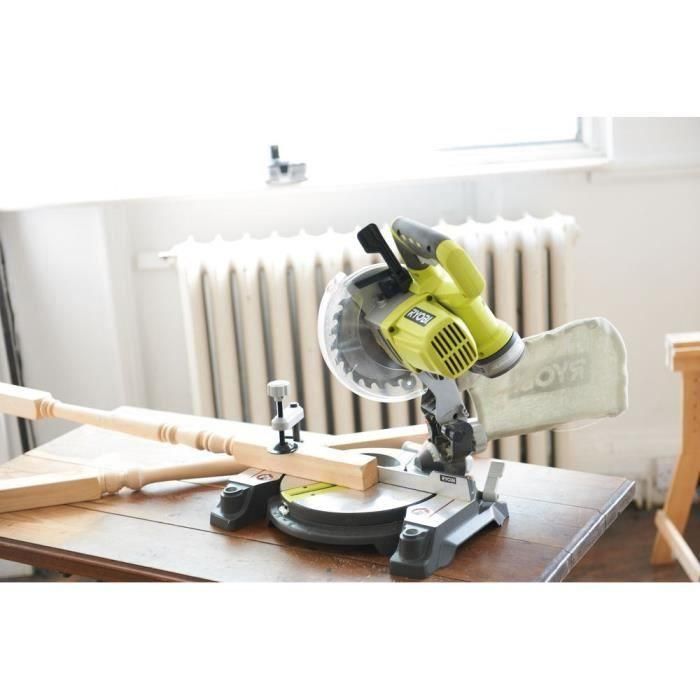 Ryobi Sierra Ingletadora Inalámbrica 18V ONE+ 190mm 4500 Rpm, Hoja de 24 dientes, Mesa de Aluminio, Guía Láser 2