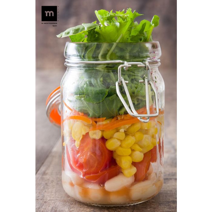 Tarro Hermético de Vidrio con Cierre Clip 250 ml - La Mediterranea (36 Unidades) 3 Tarro Hermético de Vidrio con Cierre Clip 250 ml - La Mediterranea (36 Unidades) 3