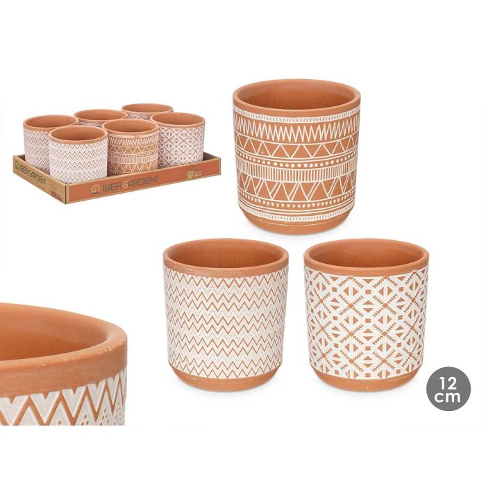 Ibergarden Maceta de Cerámica Color Terracota 13.5x14x13.5 cm (12 Unidades) Ibergarden Maceta de Cerámica Color Terracota 13.5x14x13.5 cm (12 Unidades)