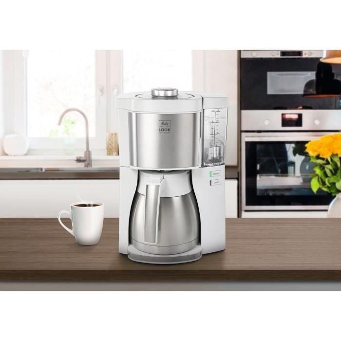 Máquina de café Melitta - Look V Termero perfección 1025-15 White/Cepilled Steel 3 Máquina de café Melitta - Look V Termero perfección 1025-15 White/Cepilled Steel 3