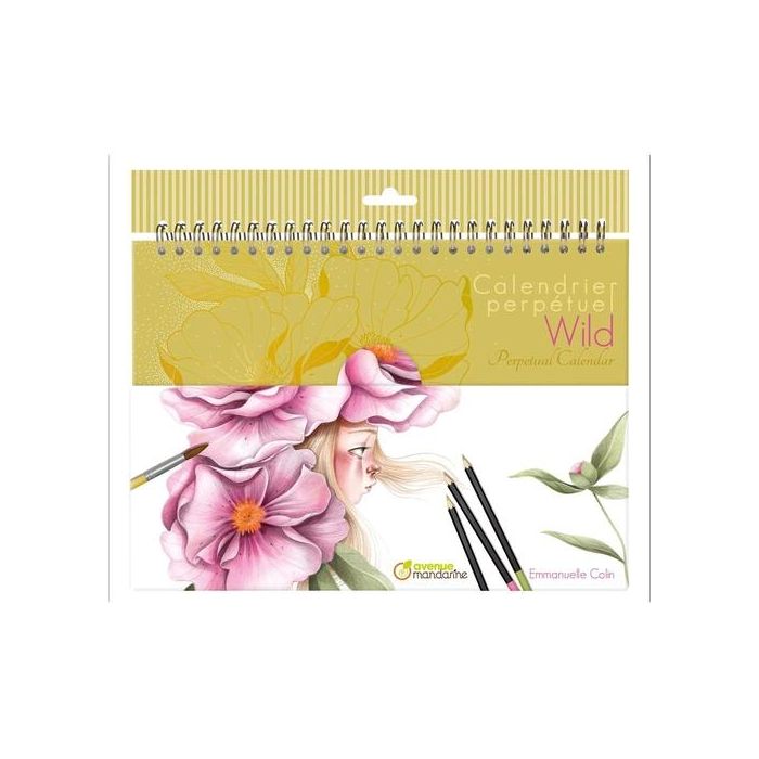 Planificador Avenue Mandarine Perpetuo 29,7X25,5Cm Horizontal Mensual 24H Wild