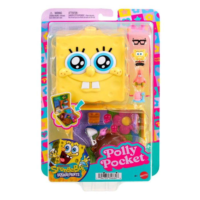Cofre Bob Esponja Polly Pocket Jkc84 Mattel 1