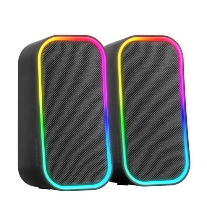 Mars Gaming Altavoces MS-OM 20W Bluetooth 5.3 RGB Control de Sonido Envolvente AUX-IN