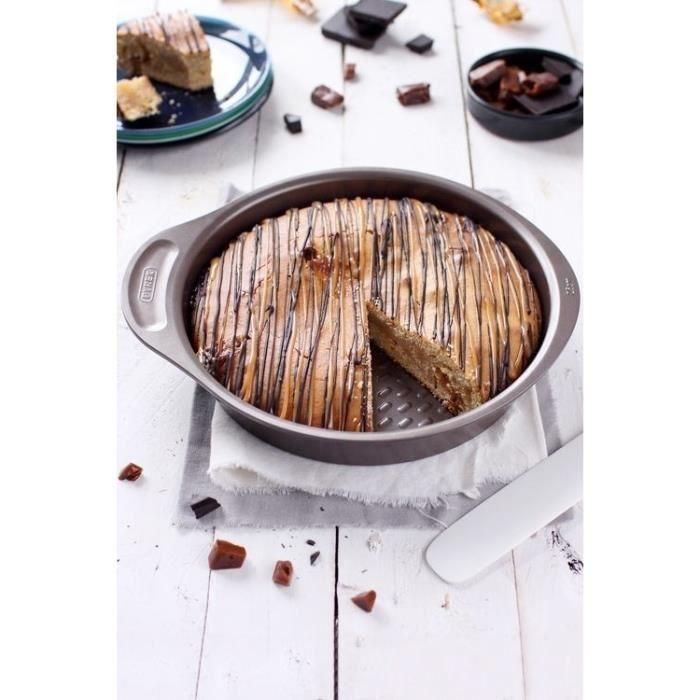 Molde Tarta Hondo Acero Asimetria Pyrex 26 cm 5 Molde Tarta Hondo Acero Asimetria Pyrex 26 cm 5