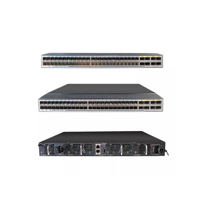 Huawei S5755-S24P8Y Switch 24 Puertos 10/100/1000Base-T PoE, 8 Puertos 25GE SFP28, Sin Módulo de Alimentación
