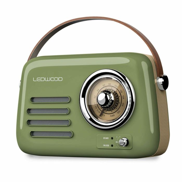 Radio Transistor Ledwood ALMA GREY Verde 30 W