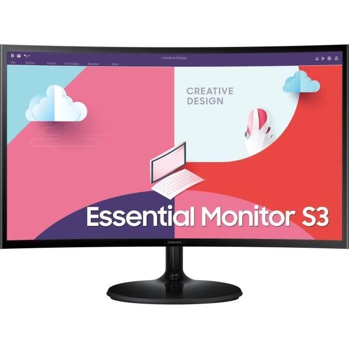Samsung LS24C360EAUXEN Monitor Curvo Profesional Essential S3 24 pulgadas Full HD 75Hz Panel VA AMD FreeSync Eye Saver Negro Samsung LS24C360EAUXEN Monitor Curvo Profesional Essential S3 24 pulgadas Full HD 75Hz Panel VA AMD FreeSync Eye Saver Negro