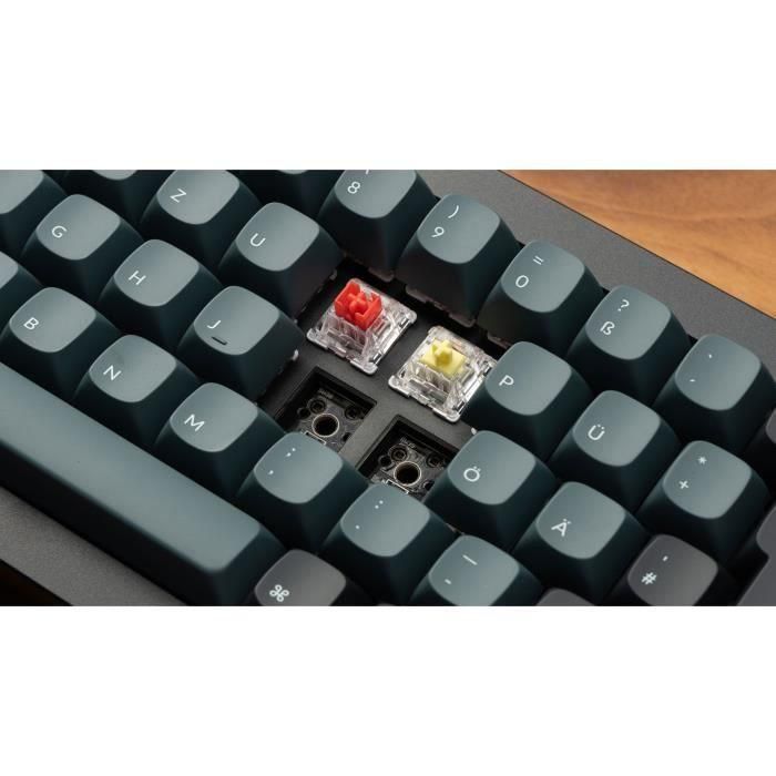 Keychron AAAQE93754 Teclado mecánico para juegos Q2 Pro ANSI con interruptor rojo y retroiluminación RGB 2