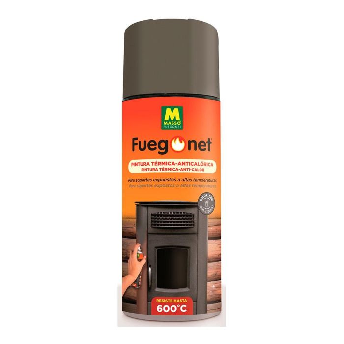 Massó Pintura Anticalórica Gris 400ml - Resistente hasta 600°C para Barbacoas y Chimeneas 0 Massó Pintura Anticalórica Gris 400ml - Resistente hasta 600°C para Barbacoas y Chimeneas 0