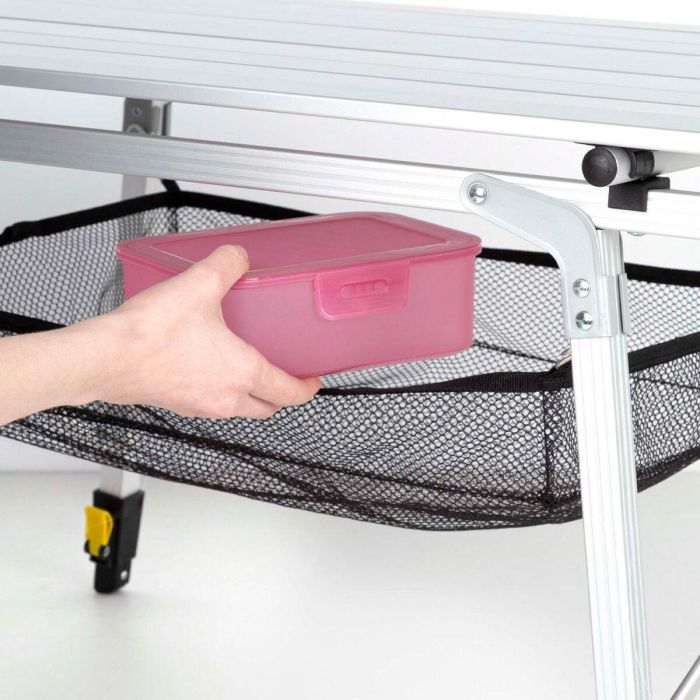 Mesa camping plegable compacta aluminio 90x51x45/70 4 Mesa camping plegable compacta aluminio 90x51x45/70 4
