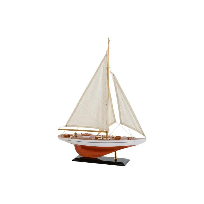 Barco Mediterraneo DKD Home Decor Marron Naranja 9 x 60 x 42 cm