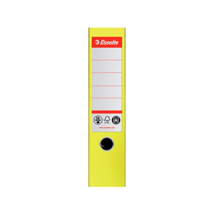 Esselte Archivador de Palanca N 1 CO2 Neutral DIN A4 Cartón Forrado Lomo 75 mm Amarillo Vivida 2