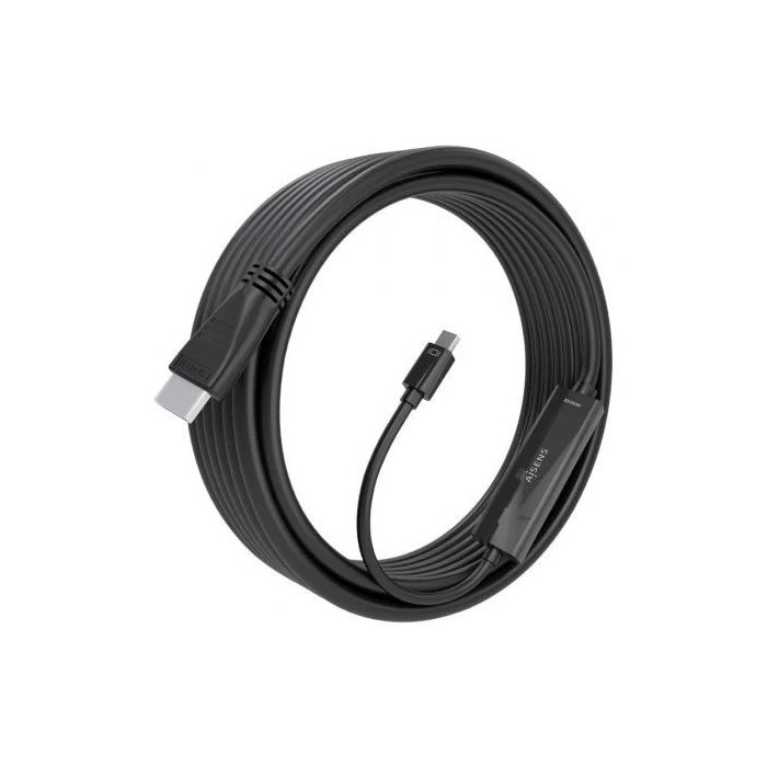 AISENS - CABLE CONVERSOR MINI DP A HDMI 4K@60HZ, MINI DP/M-HDMI/M, NEGRO, 5.0M 1