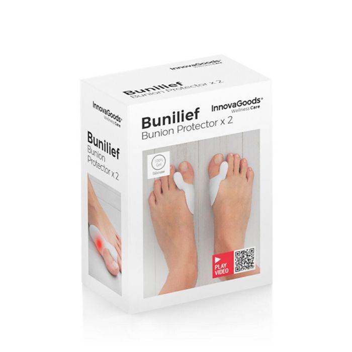 Corrector Protector de Silicona para Juanetes Bunilief InnovaGoods 2 Unidades 1 Corrector Protector de Silicona para Juanetes Bunilief InnovaGoods 2 Unidades 1