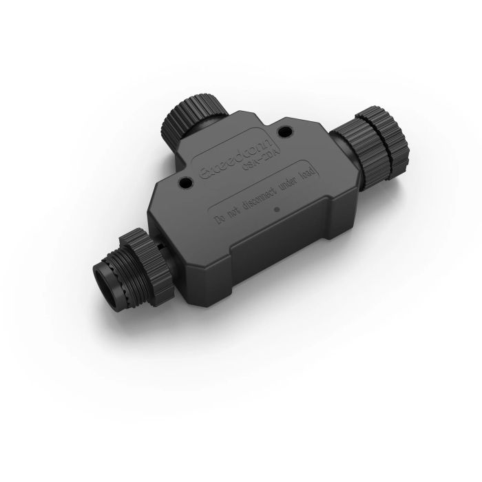 Philips Hue 915006001801 Conector en T para exteriores LowVolt, Módulo de conexión, IP67, Plástico negro, Resistente a la intemperie