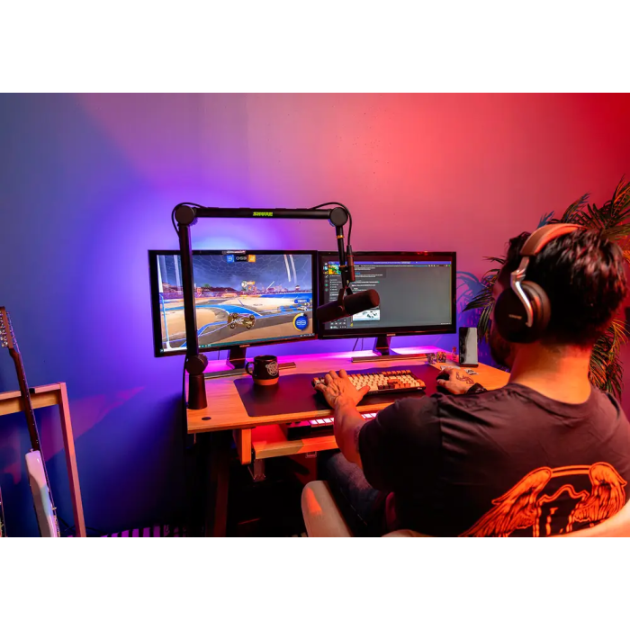 SBG Soporte de Micrófono Articulado con Pinza para Broadcast, Podcast y Streaming, Hasta 940mm Extensión, Carga 2kg 8