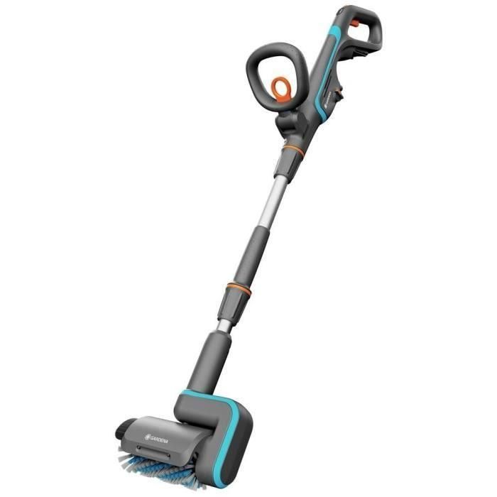Gardena 03 P4A Akku-Multi-Rein AquaBrush Patio 18V - Limpiador multiusos a batería para exteriores