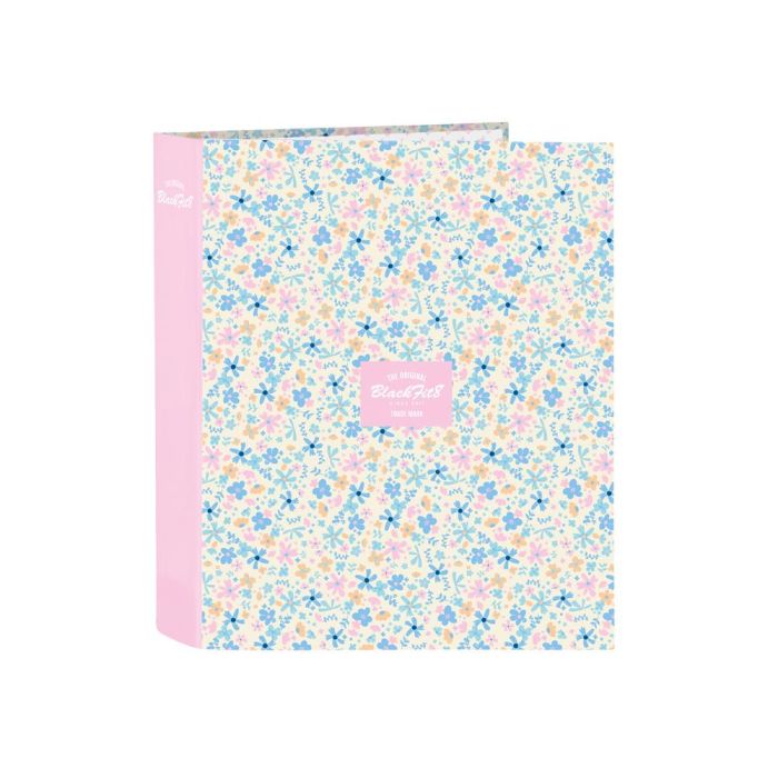 Carpeta de anillas BlackFit8 Blossom Multicolor A4 27 x 33 x 6 cm