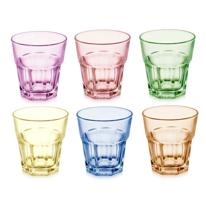 Vaso Vidrio 300Ml Surt 6 Colores Vivalto 8X9CM (24 Unidades) 1 Vaso Vidrio 300Ml Surt 6 Colores Vivalto 8X9CM (24 Unidades) 1