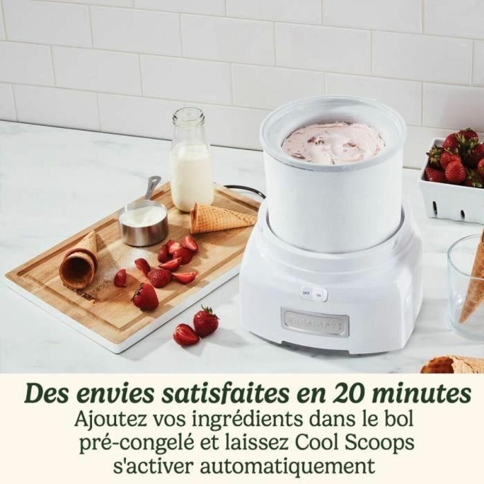 Heladera CUISINART ICE21E, 35 W, 1,4 L, color blanco 3