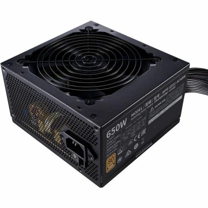 Cooler Master MWE Bronze 650W V2 - Fuente Alimentación PC 650W 80 Plus Bronze 230V, Cables Planos Negros, Ventilador 120mm HDB, Semi-Pasivo 1