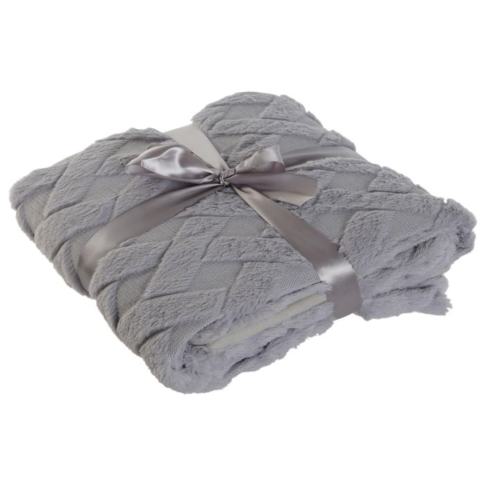 Manta Sofa Urban DKD Home Decor Gris Claro 170 x 130 cm (2 Unidades) 5 Manta Sofa Urban DKD Home Decor Gris Claro 170 x 130 cm (2 Unidades) 5