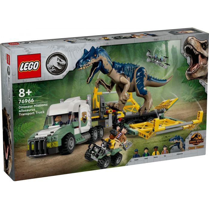 LEGO 76966 Jurassic World Dinosaurier-Missionen: Allosaurus-Transporter, Set de Construcción de Dinosaurios 9