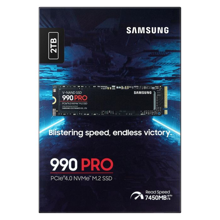 Samsung Disco SSD 990 PRO 2TB M.2 2280 PCIe Gen4 NVMe 2.0 Compatible PS5 y PC MZ-V9P2T0BW 4