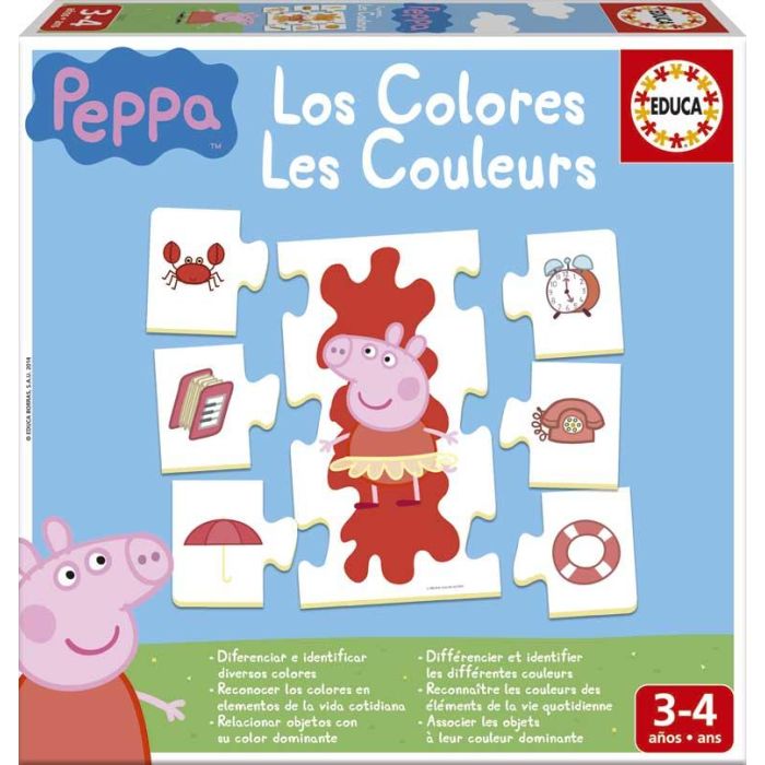 Peppa Pig 16225 Aprendo Los Colores Puzzle Educativo para Niños +4 Años 1