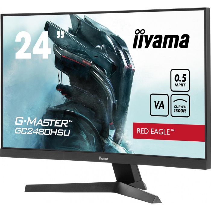 Iiyama GC2480HSU-B1 Monitor Gaming 24" Curvo 1500R, VA, Full HD, 180Hz, 0.5ms, Negro 4 Iiyama GC2480HSU-B1 Monitor Gaming 24" Curvo 1500R, VA, Full HD, 180Hz, 0.5ms, Negro 4