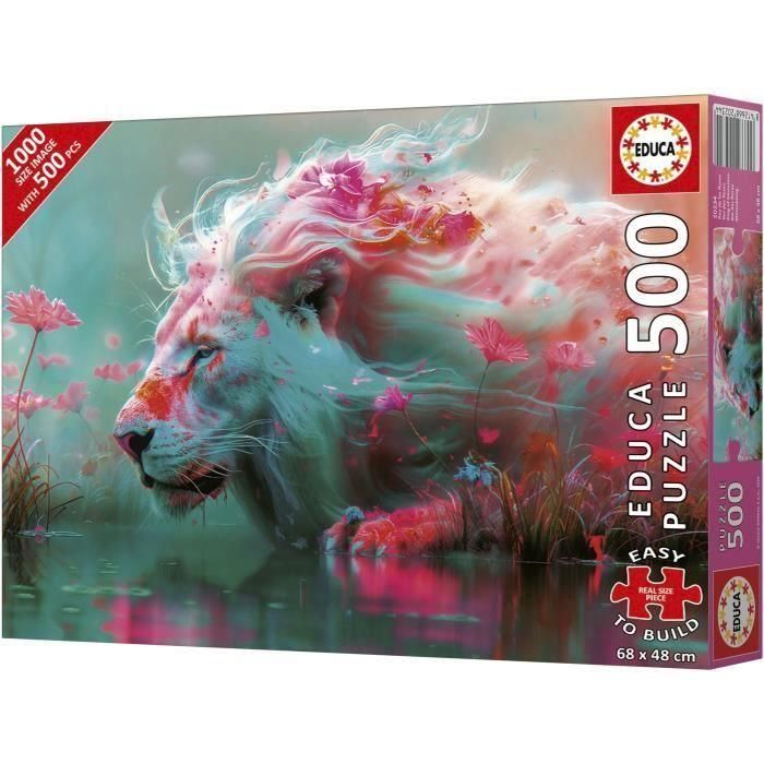 Educa 20234 Puzzle 500 Piezas Rey De Las Flores para Adultos | Piezas Grandes | Incluye Pegamento Fix Puzzle | 68x48 cm 2
