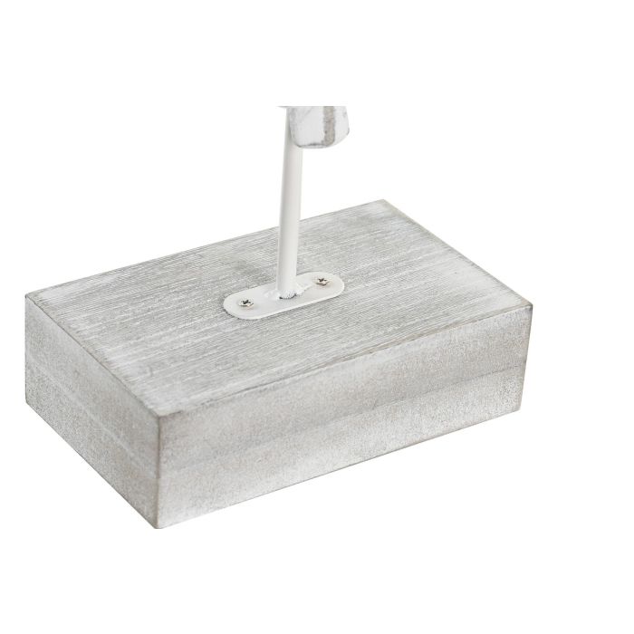 DKD Home Decor Decoracion Tropical Blanco 8 x 37 x 14 cm (2 Unidades) 2